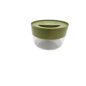 Vintage PYREX Avocado Green Lid Storage Container 6 x 4